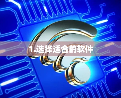 1.选择适合的软件