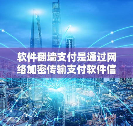 软件翻墙支付是通过网络加密传输支付软件信息的方式，可能带来隐私和安全方面的隐患。以下是对软件翻墙支付安全的总结和建议