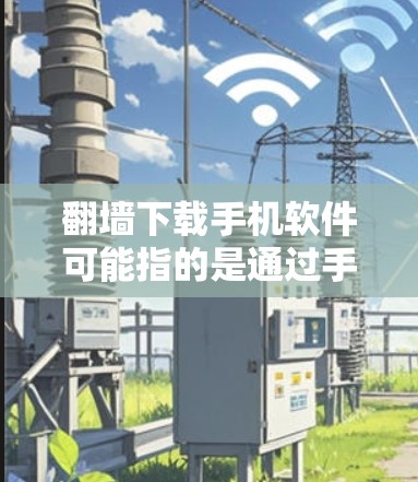 翻墙下载手机软件可能指的是通过手机内部的网络（如Wi-Fi、移动网络）来下载外部软件或应用。以下是具体步骤和方法