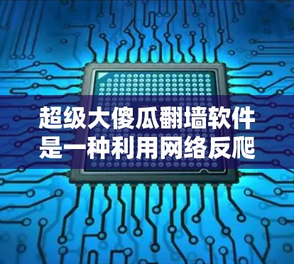 超级大傻瓜翻墙软件是一种利用网络反爬技术和钓鱼软件窃取网络资源或复制链接的软件。它通过以下方式工作