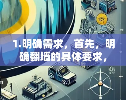 1.明确需求，首先，明确翻墙的具体要求，包括服务器类型、IP地址、端口、访问权限等。了解这些信息有助于选择适合的翻墙软件