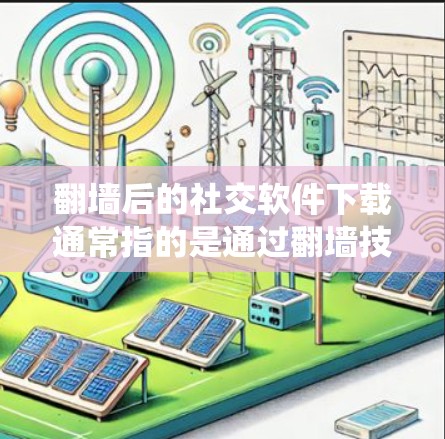 翻墙后的社交软件下载通常指的是通过翻墙技术（如VPN）来绕过网络审查，然后下载到本地计算机上使用的社交软件。以下是一些可能的解决方案和步骤