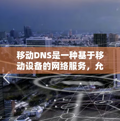 移动DNS是一种基于移动设备的网络服务，允许用户在移动设备上访问互联网资源，适用于在移动设备上使用的情况。以下是关于移动DNS的详细说明